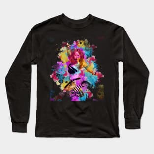 Avril Lavigne ~ Watercolor Illustration Long Sleeve T-Shirt